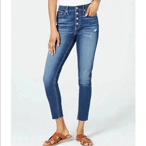 American Rag Juniors Jeans Ripped Button Fly Sz 0